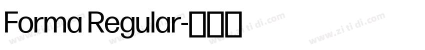 Forma Regular字体转换 Forma Regular字体转换
